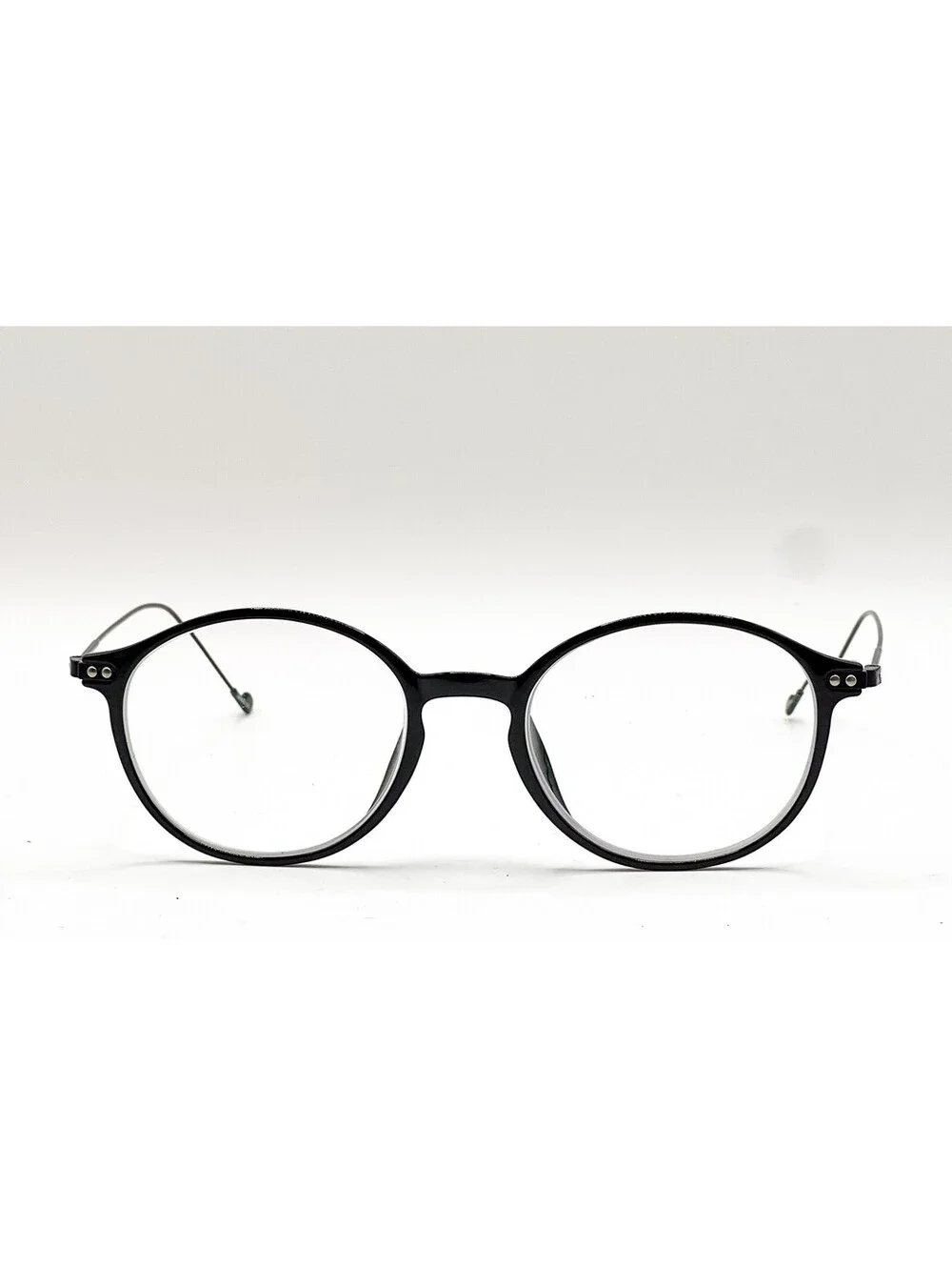Ottoto Tulip 35-000493 Shiny Black Round Authentic Eyeglass Frames 52-17-149